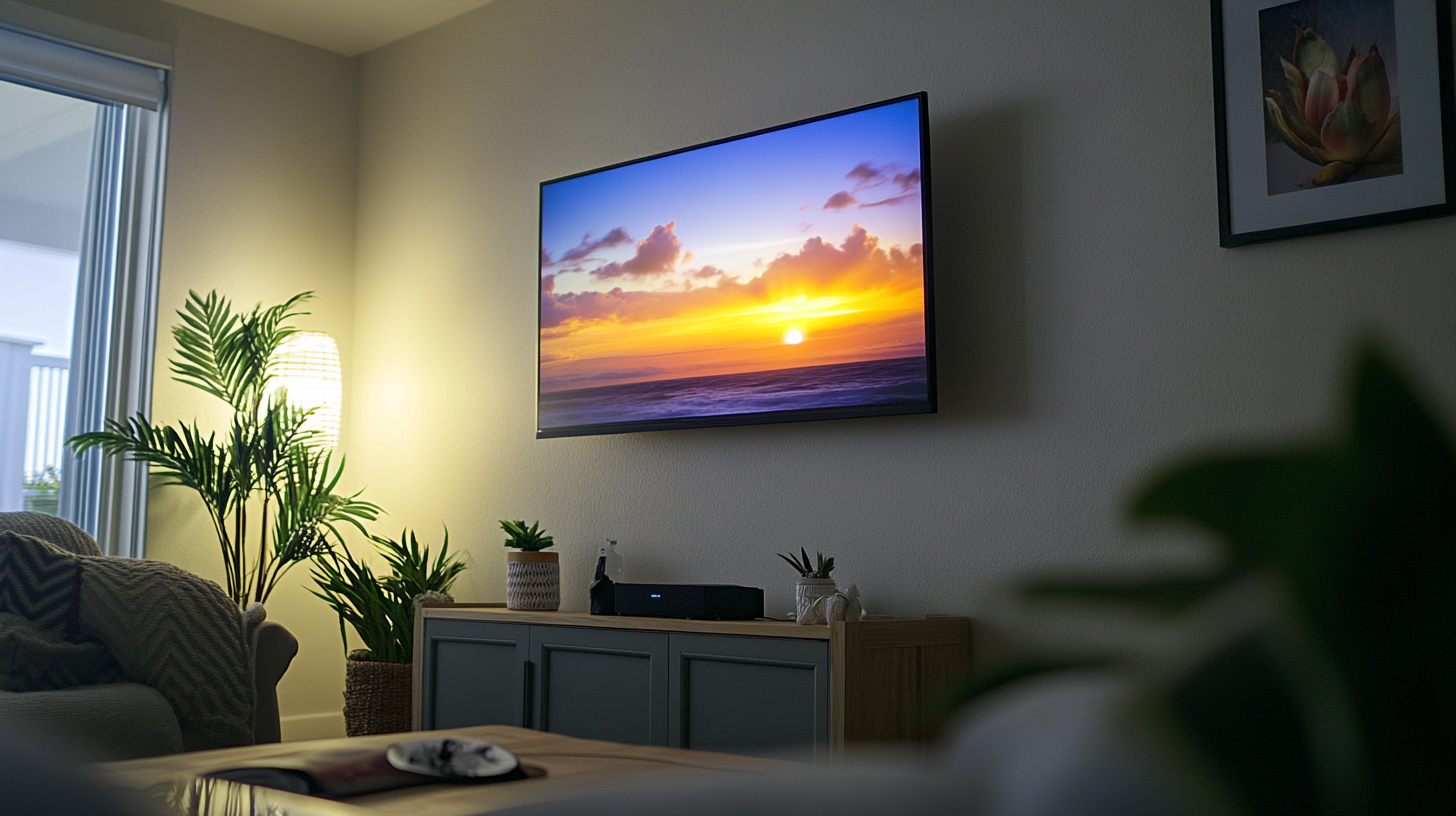 tv au mur sans voir les fils