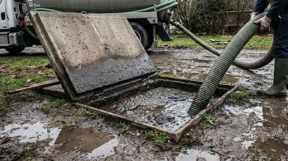 vidange fosse septique par agriculteur